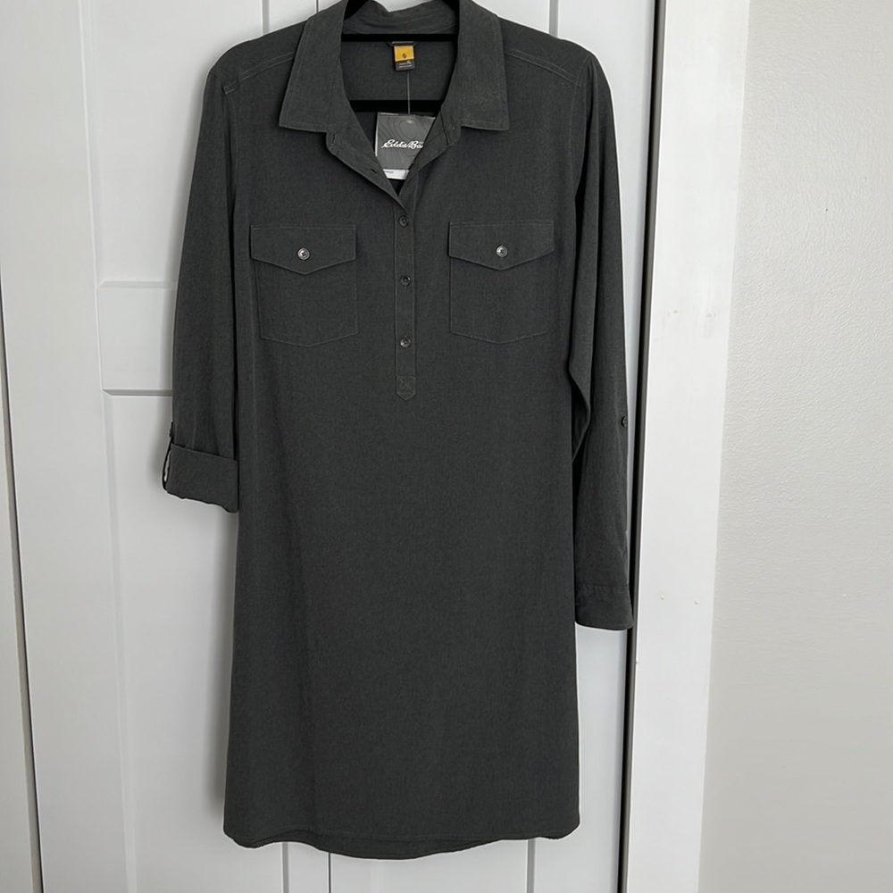 Long sleeve shirt dress